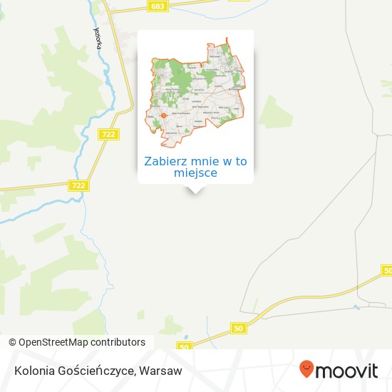 Mapa Kolonia Gościeńczyce