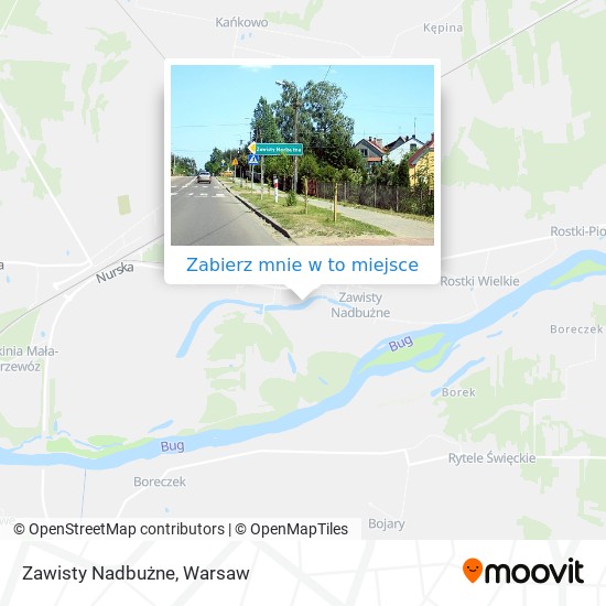 Mapa Zawisty Nadbużne