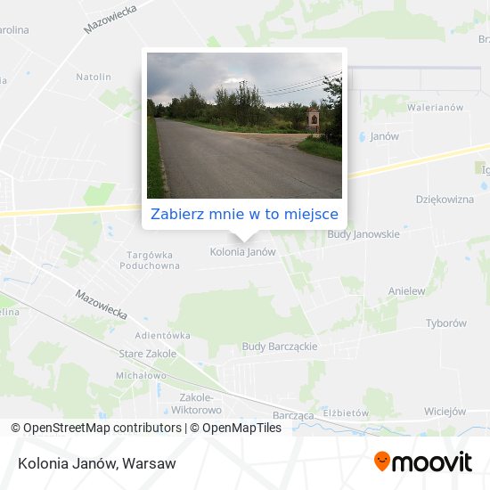 Mapa Kolonia Janów