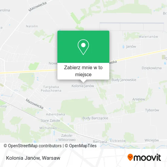 Mapa Kolonia Janów