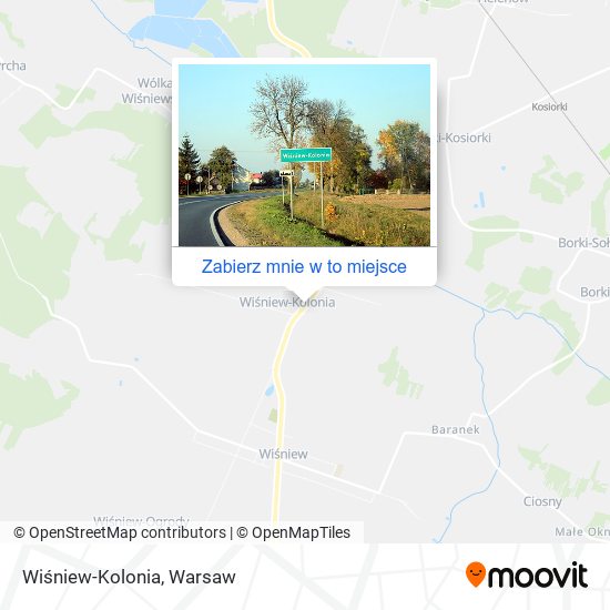 Mapa Wiśniew-Kolonia