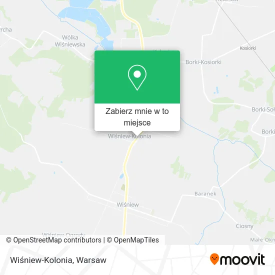 Mapa Wiśniew-Kolonia