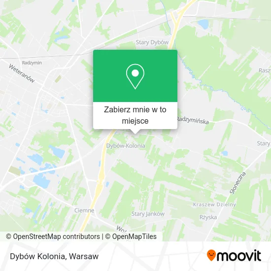 Mapa Dybów Kolonia