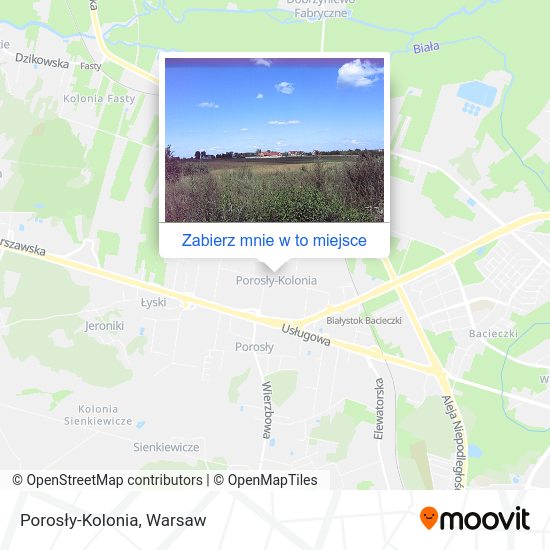 Mapa Porosły-Kolonia