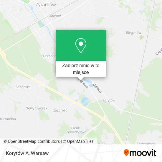 Mapa Korytów A