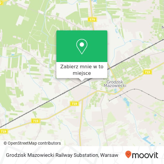 Mapa Grodzisk Mazowiecki Railway Substation