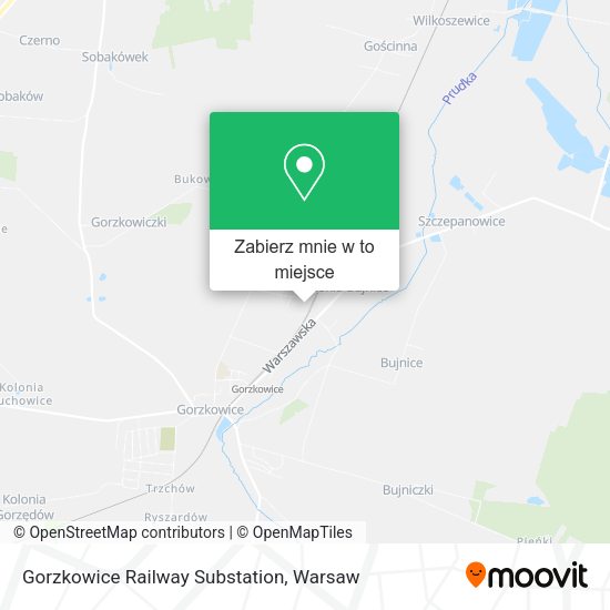 Mapa Gorzkowice Railway Substation