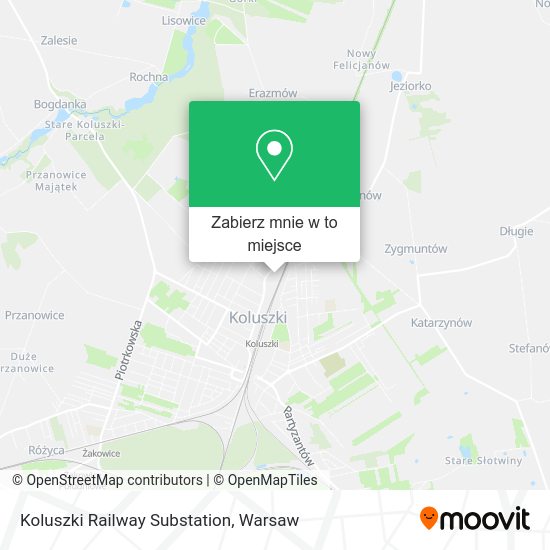 Mapa Koluszki Railway Substation