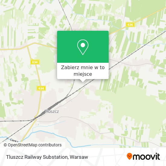 Mapa Tluszcz Railway Substation