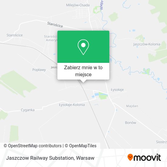 Mapa Jaszczow Railway Substation