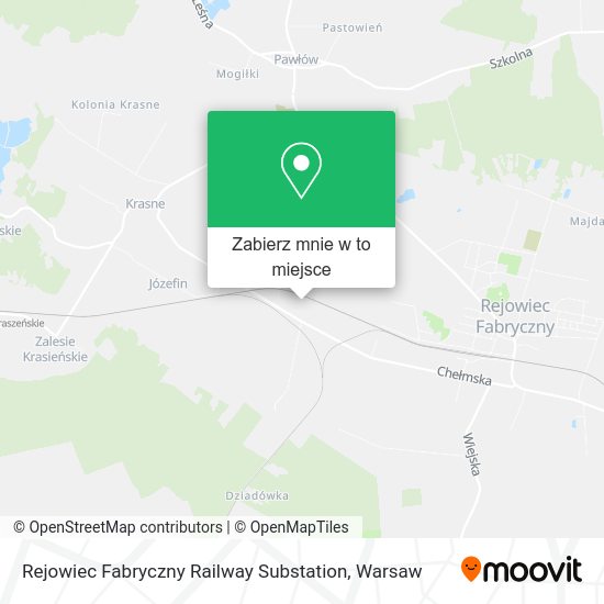 Mapa Rejowiec Fabryczny Railway Substation