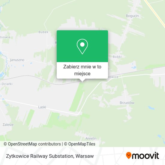 Mapa Zytkowice Railway Substation