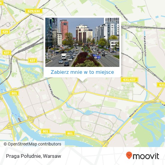 Mapa Praga Południe