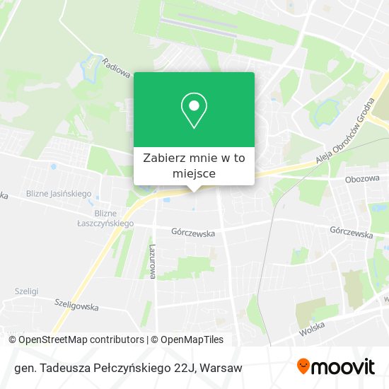 Mapa gen. Tadeusza Pełczyńskiego 22J