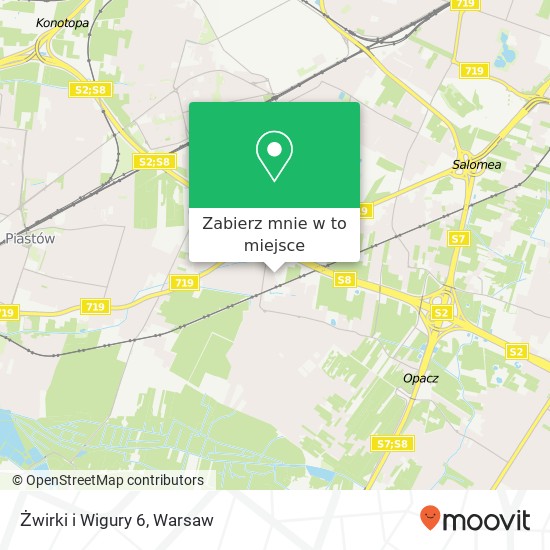 Mapa Żwirki i Wigury 6