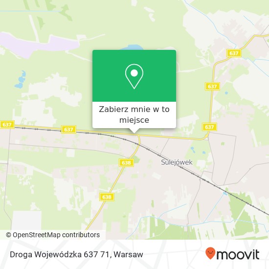 Mapa Droga Wojewódzka 637 71