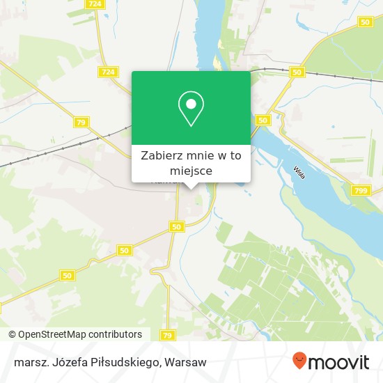 Mapa marsz. Józefa Piłsudskiego