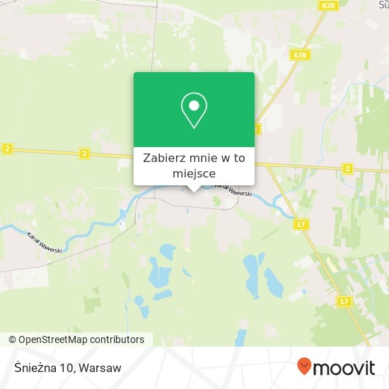 Mapa Śnieżna 10