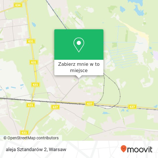 Mapa aleja Sztandarów 2