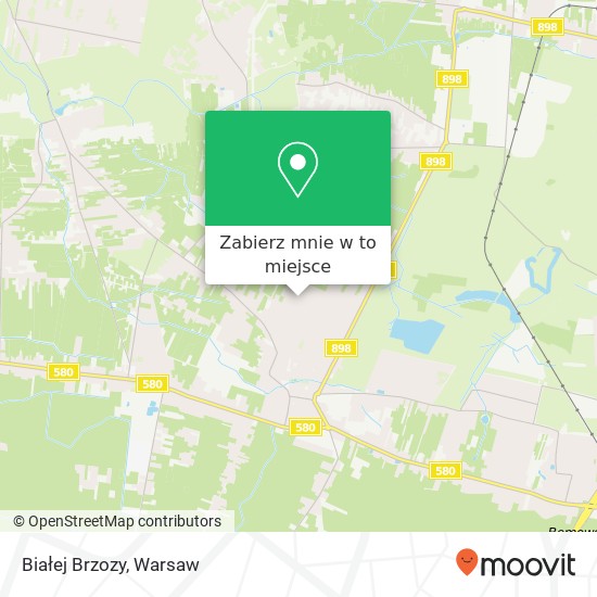 Mapa Białej Brzozy