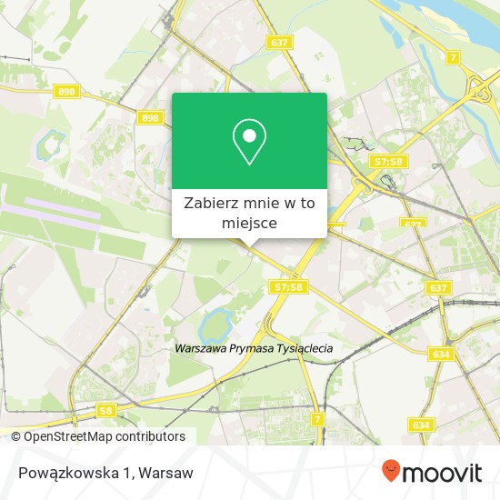 Mapa Powązkowska 1