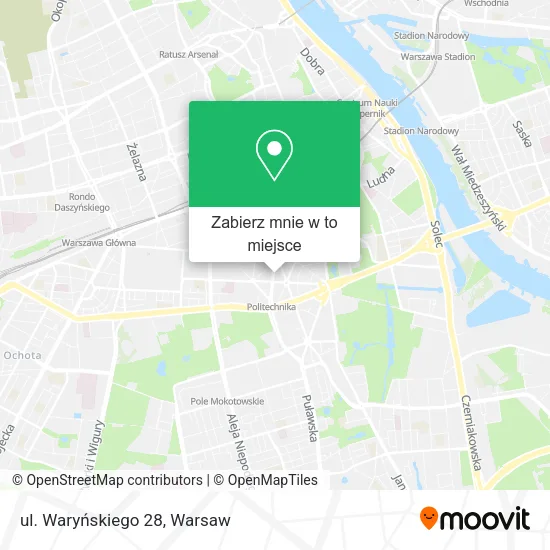 Mapa ul. Waryńskiego 28