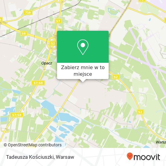 Mapa Tadeusza Kościuszki