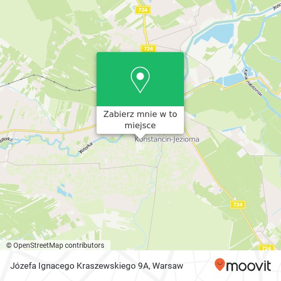 Mapa Józefa Ignacego Kraszewskiego 9A