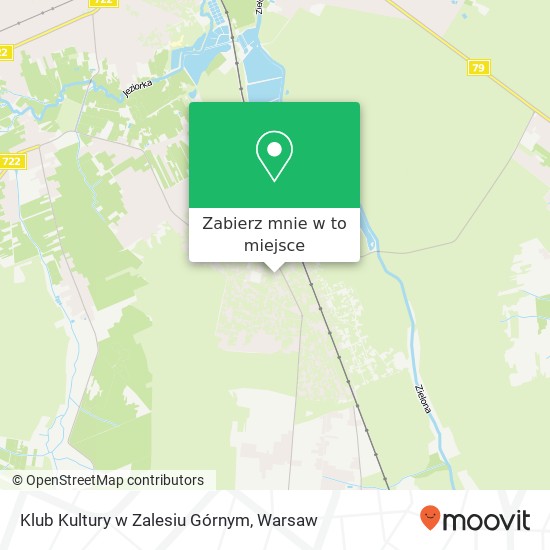 Mapa Klub Kultury w Zalesiu Górnym