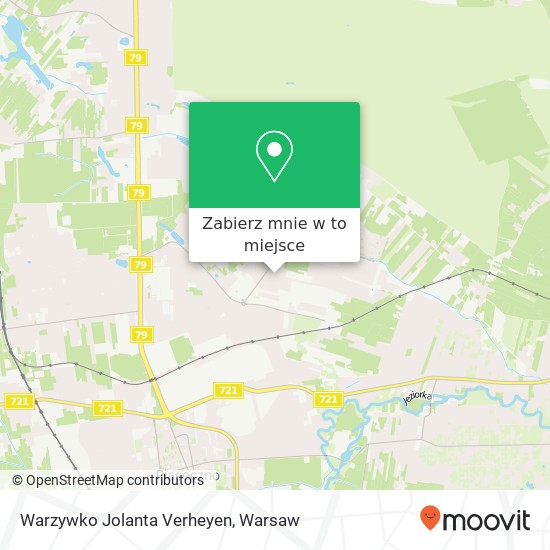 Mapa Warzywko Jolanta Verheyen, ulica Saturna 48 05-500 Piaseczno