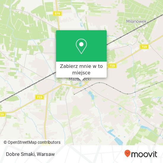 Mapa Dobre Smaki, ulica Stawowa 05-825 Grodzisk Mazowiecki