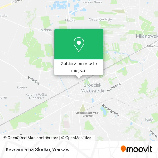 Mapa Kawiarnia na Słodko