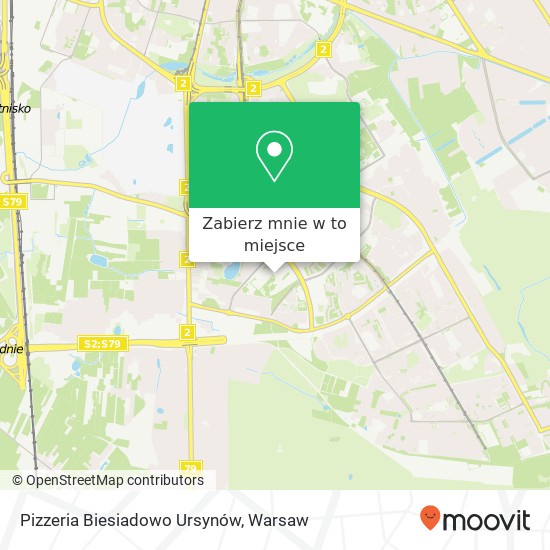 Mapa Pizzeria Biesiadowo Ursynów, ulica Wilhelma Roentgena 02-781 Warszawa