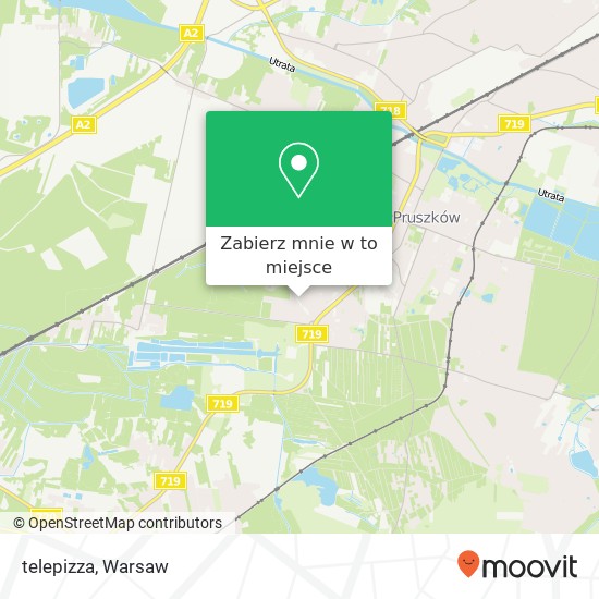 Mapa telepizza, ulica Dzialkowa 4 05-804 Pruszkow