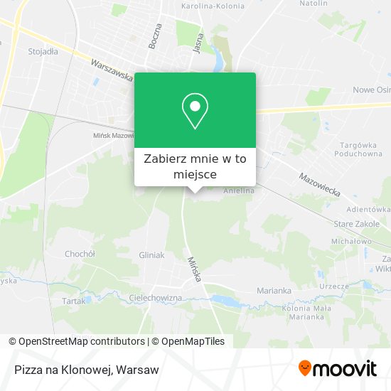 Mapa Pizza na Klonowej