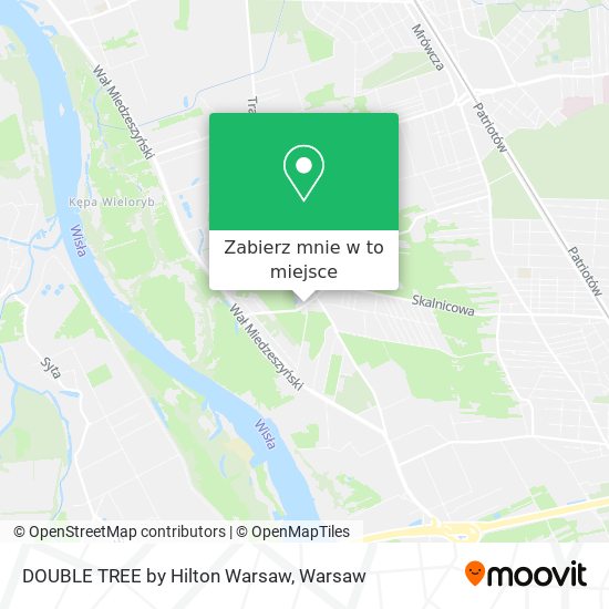 Mapa DOUBLE TREE by Hilton Warsaw