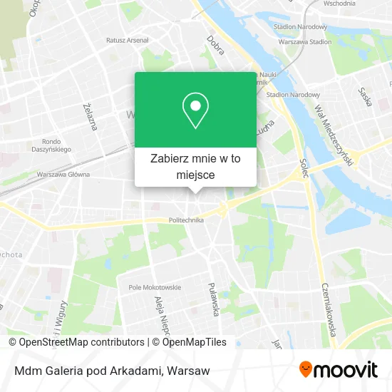 Mapa Mdm Galeria pod Arkadami