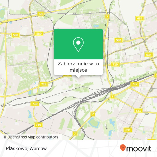 Mapa Pląskowo