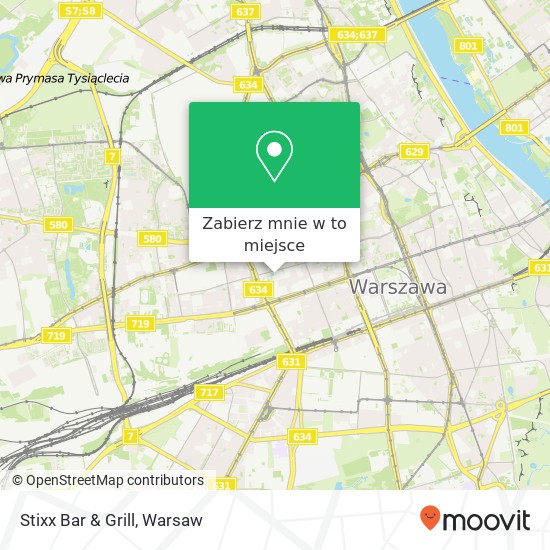 Mapa Stixx Bar & Grill, plac Europejski 4 00-846 Warszawa