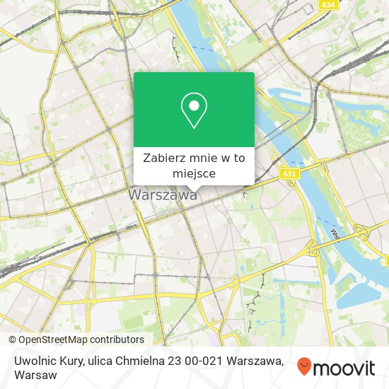 Mapa Uwolnic Kury, ulica Chmielna 23 00-021 Warszawa