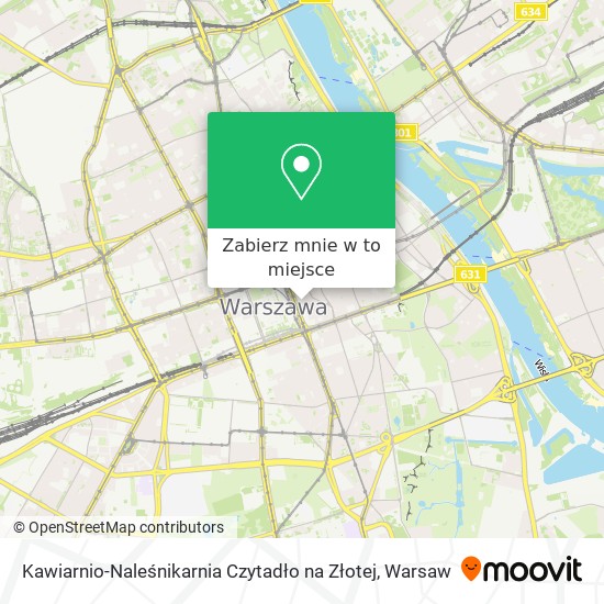 Mapa Kawiarnio-Naleśnikarnia Czytadło na Złotej