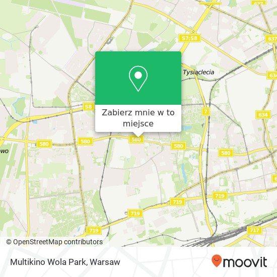 Mapa Multikino Wola Park