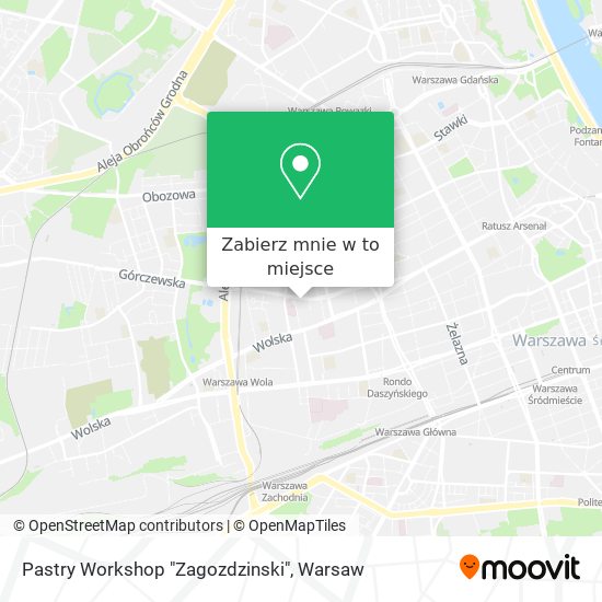 Mapa Pastry Workshop "Zagozdzinski"