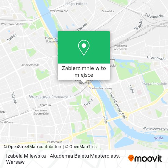 Mapa Izabela Milewska - Akademia Baletu Masterclass