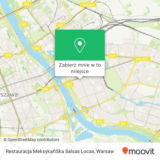 Mapa Restauracja MeksykańSka Salsas Locas, ulica Francuska 03-905 Warszawa