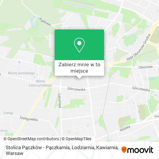 Mapa Stolica Pączków - Pączkarnia, Lodziarnia, Kawiarnia