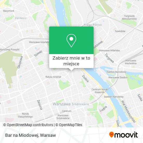 Mapa Bar na Miodowej