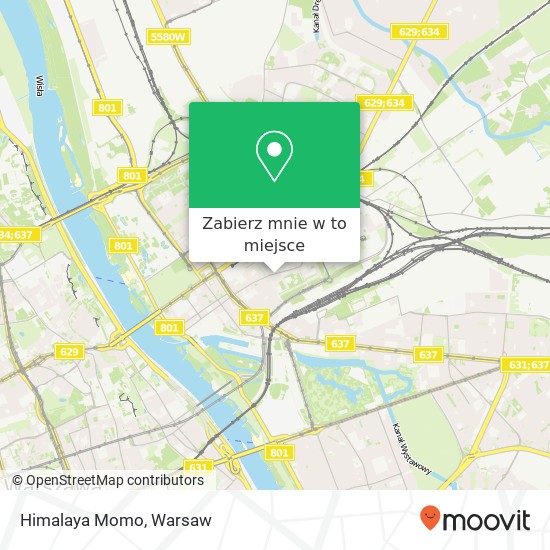 Mapa Himalaya Momo, ulica Zabkowska 38 03-735 Warszawa