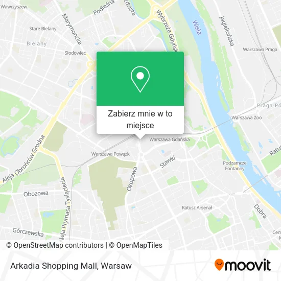 Mapa Arkadia Shopping Mall