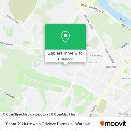 Mapa "Sabat-2" Hurtownia Odzieży Damskiej